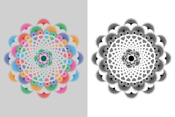 Colorful Luxury Mandala Background