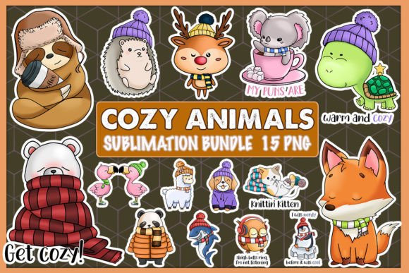 Cozy Animals Sublimation Bundle