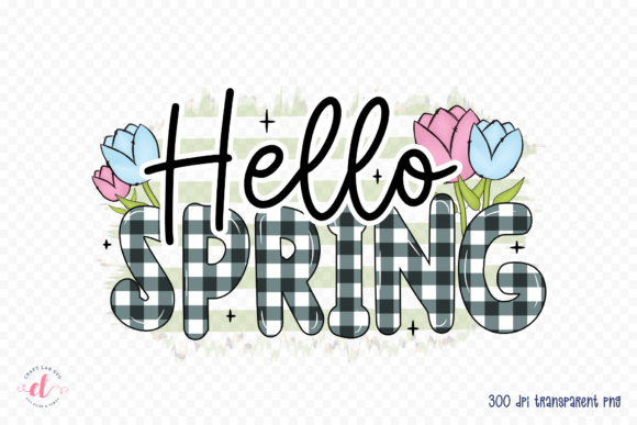 Hello Spring Spring Sublimation Design