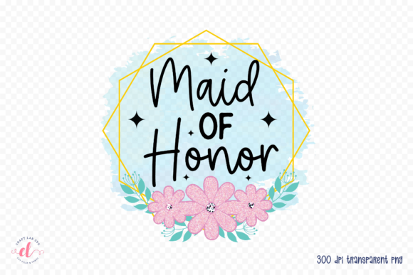 Maid of Honor Wedding Sublimation PNG