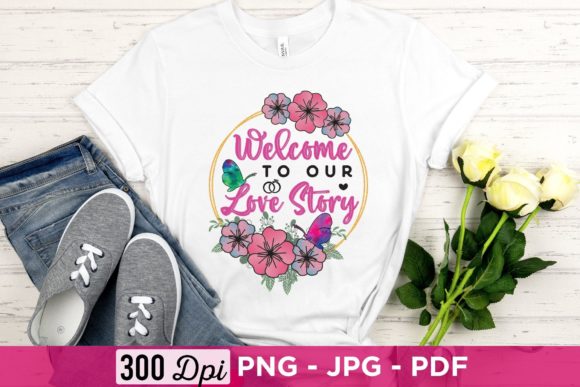 Welcome to Our Love Story, Wedding PNG